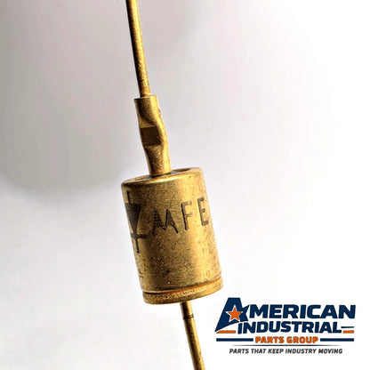 Lot of 10 Motorola axial diodes marked FE 7331 gold metal case for vintage electronics repair from American Industrial Parts Group