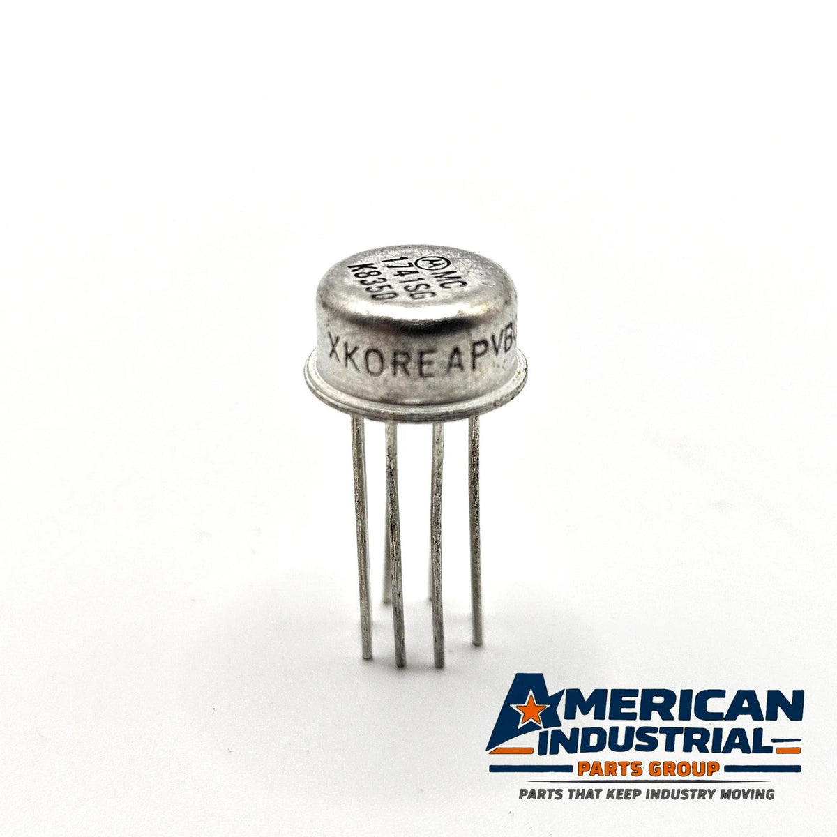 Motorola MC1741SG 741 operational amplifier 8-pin metal can ECG-941 for amplifier circuit repair from American Industrial Parts Group