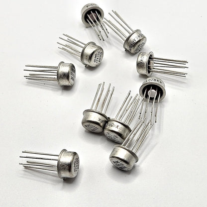 Lot of 10 Motorola MC1741SG 741 operational amplifiers 8-pin metal can for amplifier circuit repair from American Industrial Parts Group