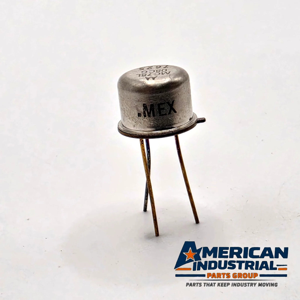 Motorola MC78L08CG 78L08 voltage regulator 8V 100mA TO-39 metal can gold leads for test equipment repair from American Industrial Parts Group