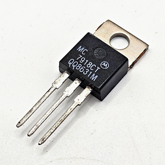 Motorola MC7918CT ECG-959 -18V 1A negative voltage regulator TO-220 for power supply repair from American Industrial Parts Group
