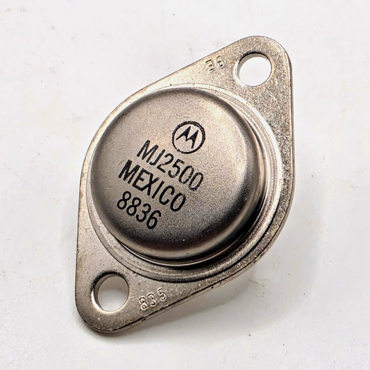 Motorola MJ2500 PNP Darlington power transistor 60V 10A TO-3 for audio amplifier output repair from American Industrial Parts Group
