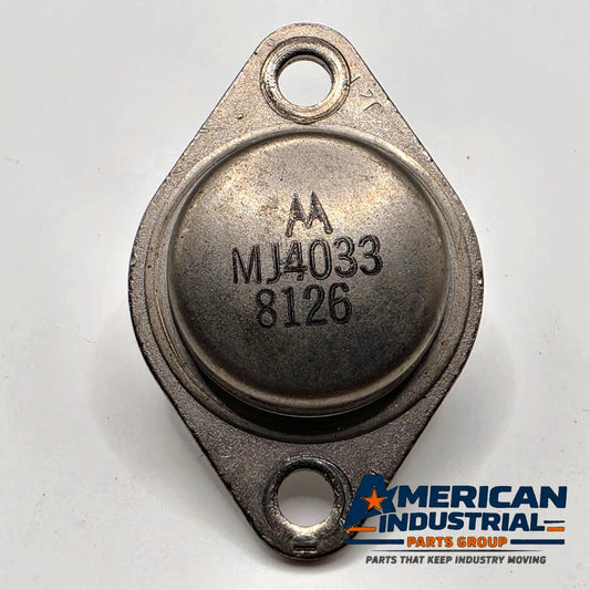 Motorola MJ4033 NPN Darlington power transistor 60V 16A 150W TO-3 for amplifier and switching repair from American Industrial Parts Group
