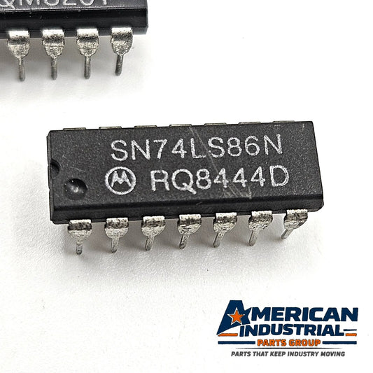 Motorola SN74LS86N quad 2-input XOR gate DIP-14 lot of 2 for vintage electronics repair and TTL logic circuits