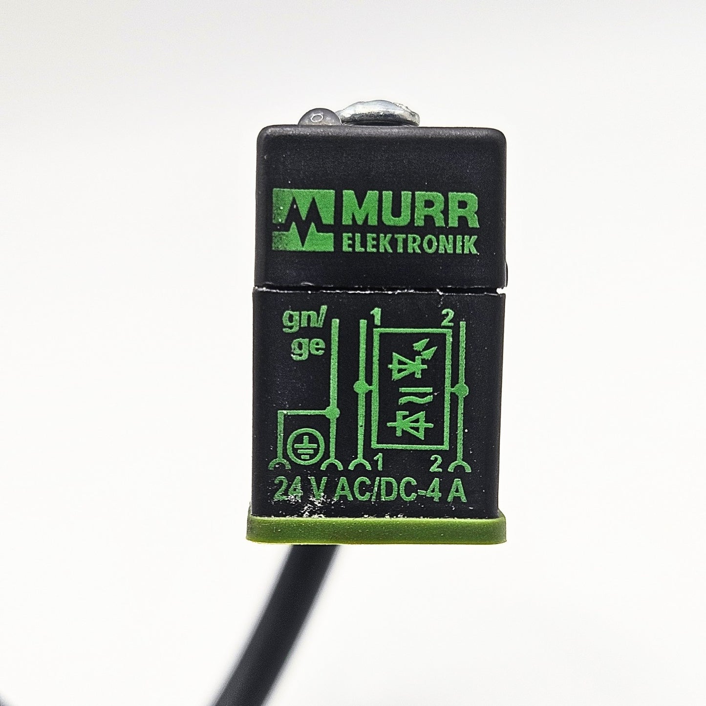 Murr Elektronik 24V AC/DC 4A solenoid valve connector cable for industrial automation systems and pneumatic control