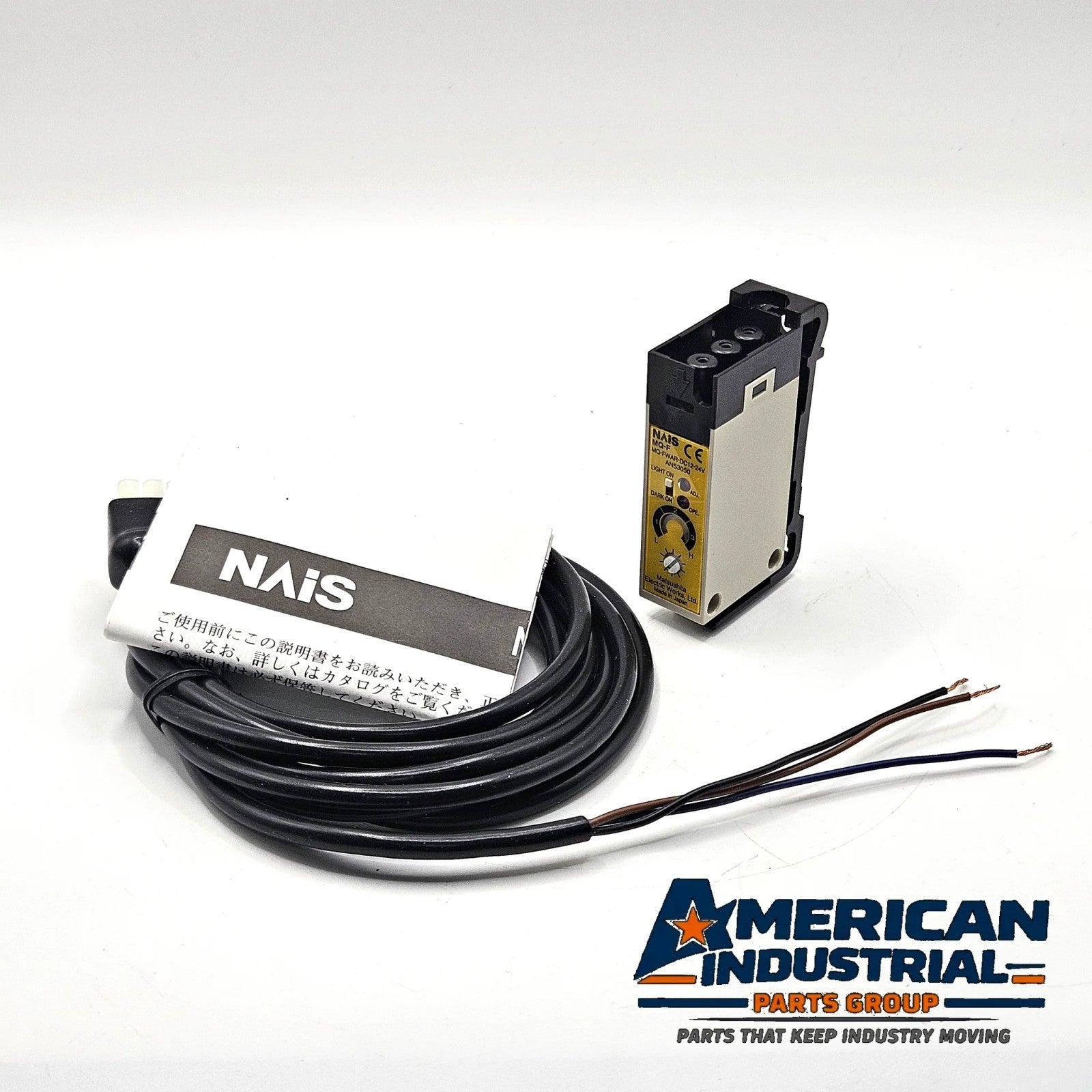NAiS MQ-FWAR-DC12-24V AN53050 reflective photoelectric sensor NPN 12-24VDC for industrial object detection