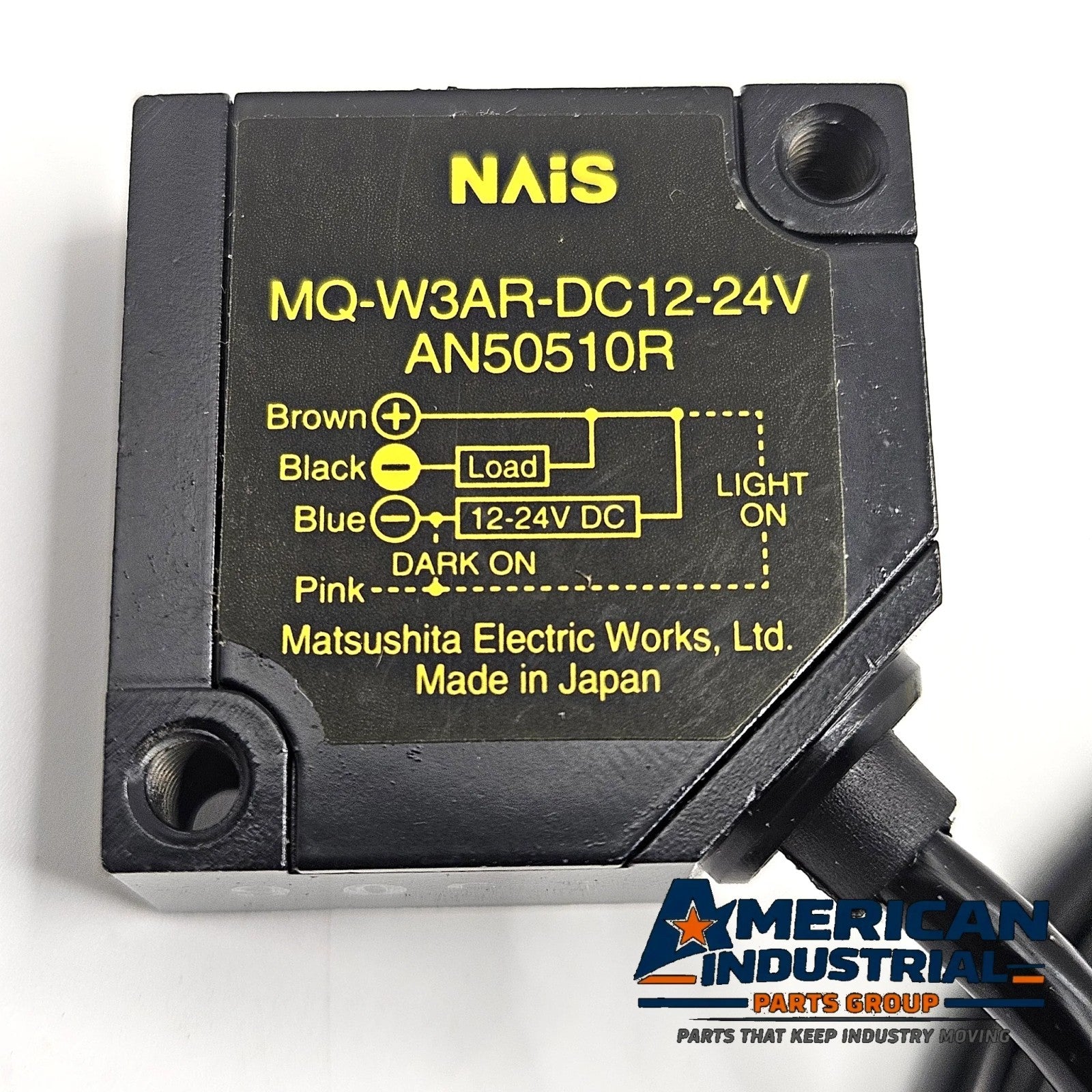 NAiS MQ-W3AR-DC12-24V diffuse reflective photoelectric sensor NPN 12-24VDC for industrial object detection