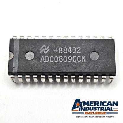 National Semiconductor ADC0809CCN 8-bit 8-channel successive approximation A/D converter 28-pin DIP for data acquisition board repair