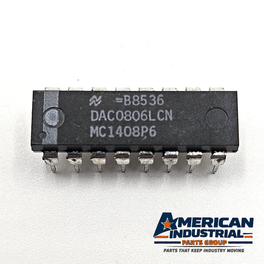 National Semiconductor DAC0806LCN MC1408P6 8-bit D/A converter IC DIP-16 vintage new old stock for legacy analog repair