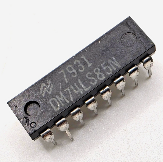 National Semiconductor DM74LS85N 74LS85 4-bit magnitude comparator 16-pin DIP for vintage computer and logic repair from American Industrial Parts Group