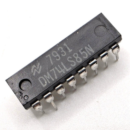 Lot of 10 National Semiconductor DM74LS85N 74LS85 4-bit magnitude comparators 16-pin DIP for vintage computer and logic repair from American Industrial Parts Group