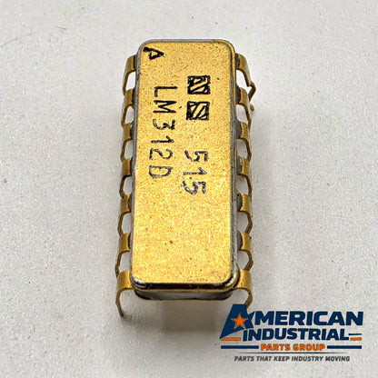 National Semiconductor LM312D micropower op amp IC gold ceramic 14-pin DIP 1975 from American Industrial Parts Group