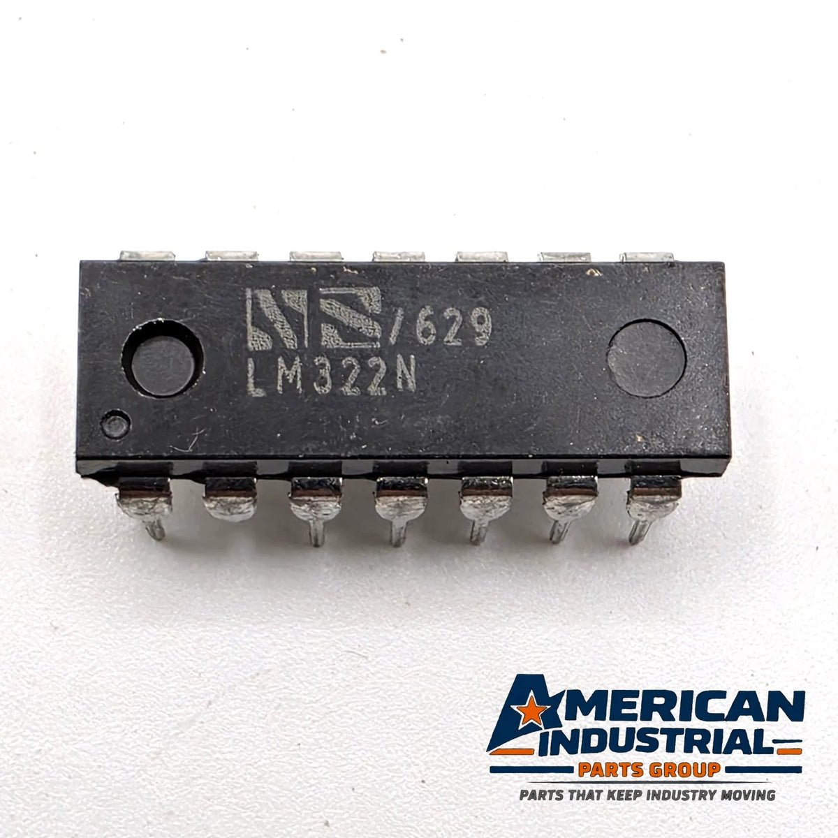 National Semiconductor LM322N precision timer IC 14-pin DIP 1976 for vintage equipment repair from American Industrial Parts Group