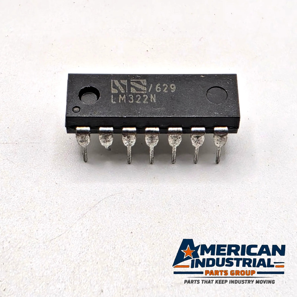 National Semiconductor LM322N precision timer IC 14-pin DIP 1976 for vintage equipment repair from American Industrial Parts Group