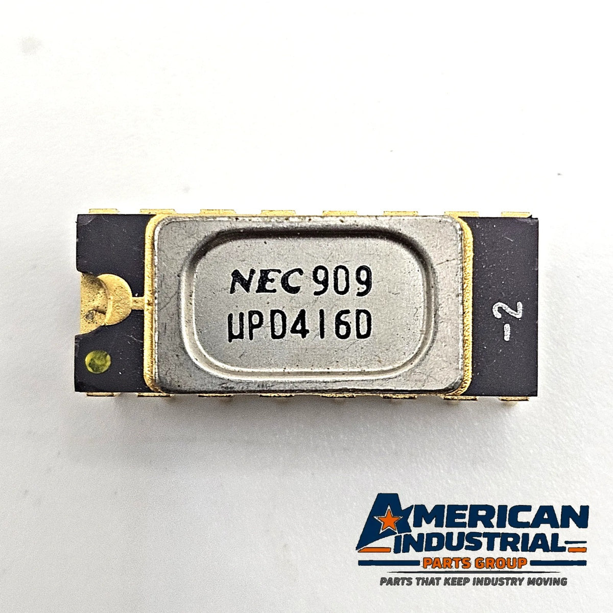NEC UPD416D-2 16Kx1 200ns dynamic RAM vintage IC in ceramic DIP-16 package for retro computer and legacy electronics repair