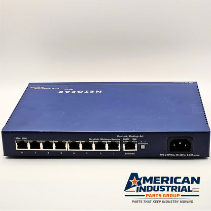 Netgear DS309 9-port dual speed hub 10/100Mbps for network connectivity applications