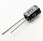 Nichicon KL series 470uF 16V 85C radial aluminum electrolytic capacitor for power supply, audio, and circuit board repair