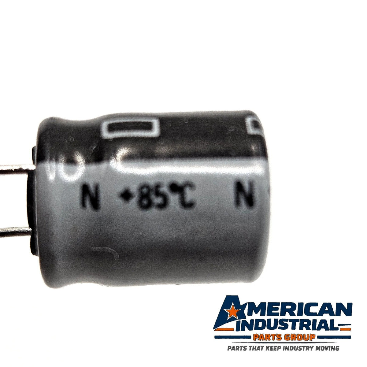 Nichicon KL series 470uF 16V 85C radial aluminum electrolytic capacitor for power supply, audio, and circuit board repair