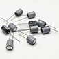 Lot of 10 Nichicon KL series 470uF 16V 85C radial aluminum electrolytic capacitors for power supply, audio, and circuit board repair