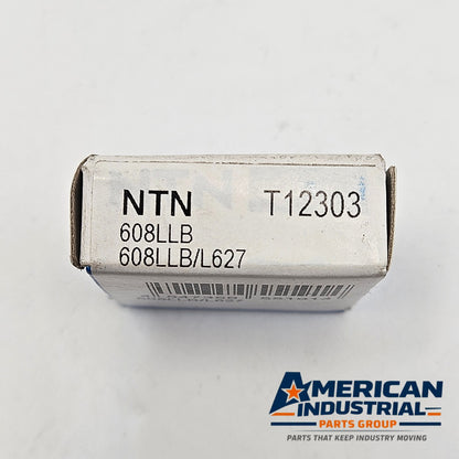 NTN 608LLB/L627 deep groove ball bearing 8x22x7mm rubber sealed for industrial machinery and MRO replacement
