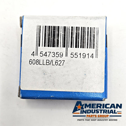 NTN 608LLB/L627 deep groove ball bearing 8x22x7mm rubber sealed for industrial machinery and MRO