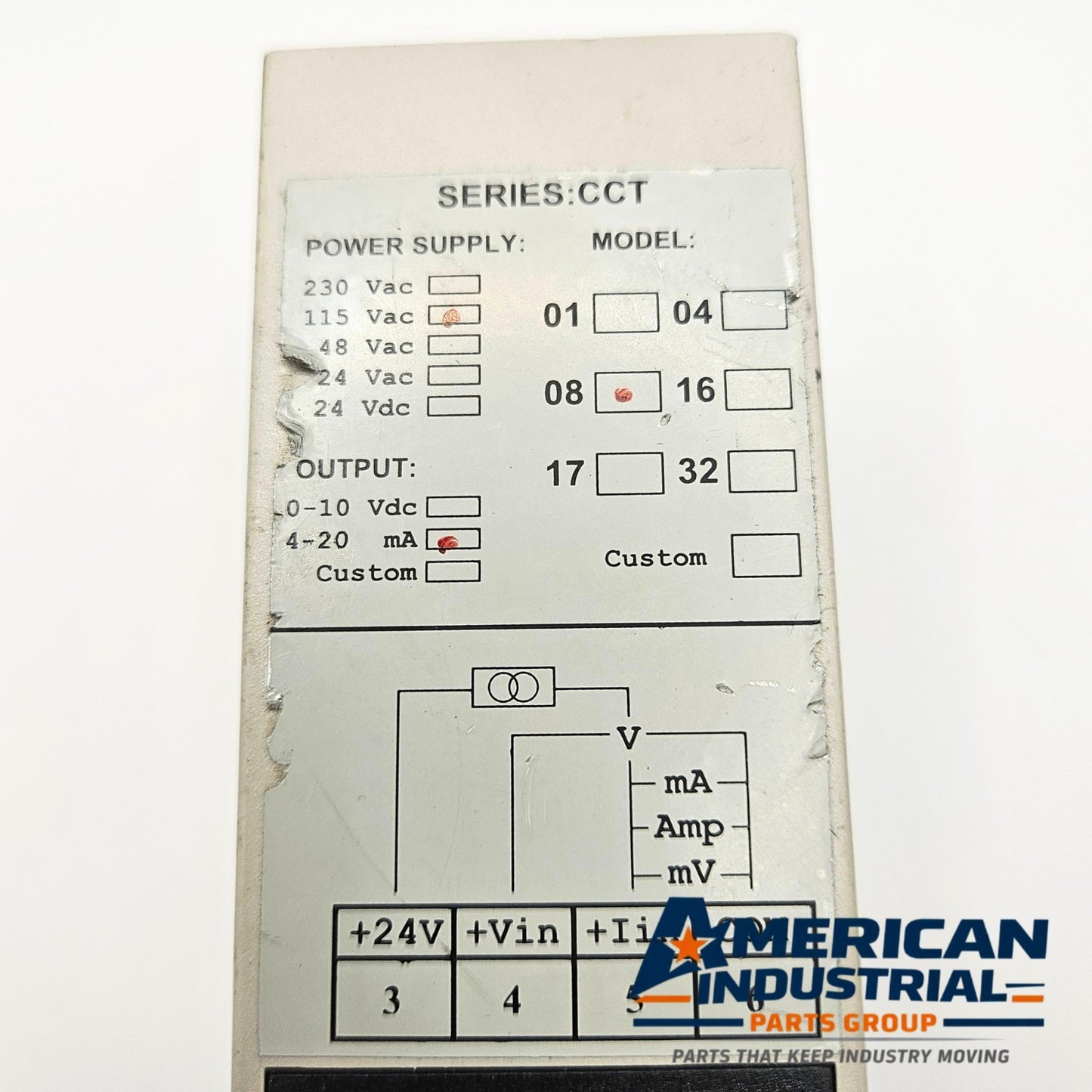 Omega CCT-08 current signal conditioner 115VAC 4-20mA output for industrial automation and process control applications