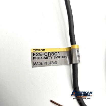Omron E2E-CR8C1 inductive proximity sensor 0.8mm NPN normally open 10-30VDC for industrial metal detection