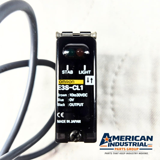 Omron E3S-CL1 photoelectric sensor 10-30VDC compact for industrial automation and machine sensing applications
