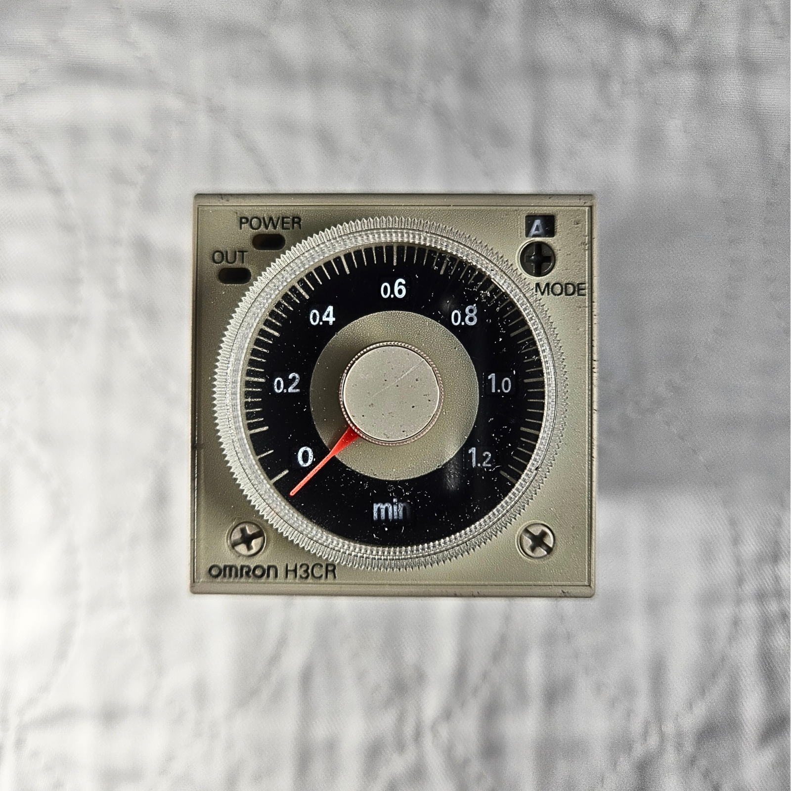 Omron H3CR-A timer relay 100-240VAC 60 minute analog time delay for industrial control panels and automation systems