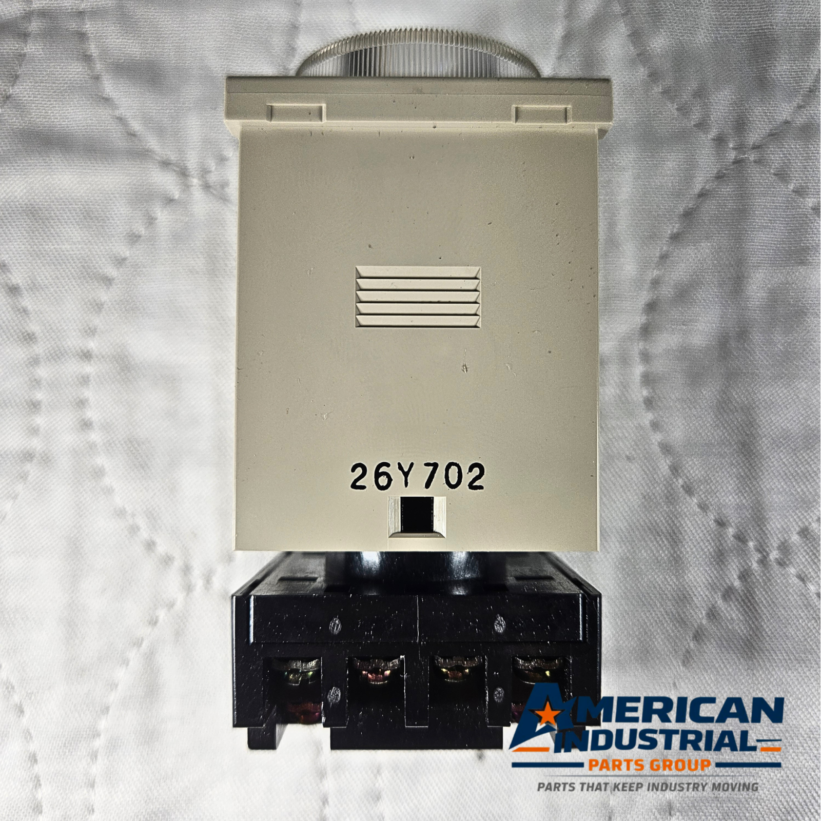 Omron H3CR-A timer relay 100-240VAC 60 minute analog time delay for industrial control panels and automation systems