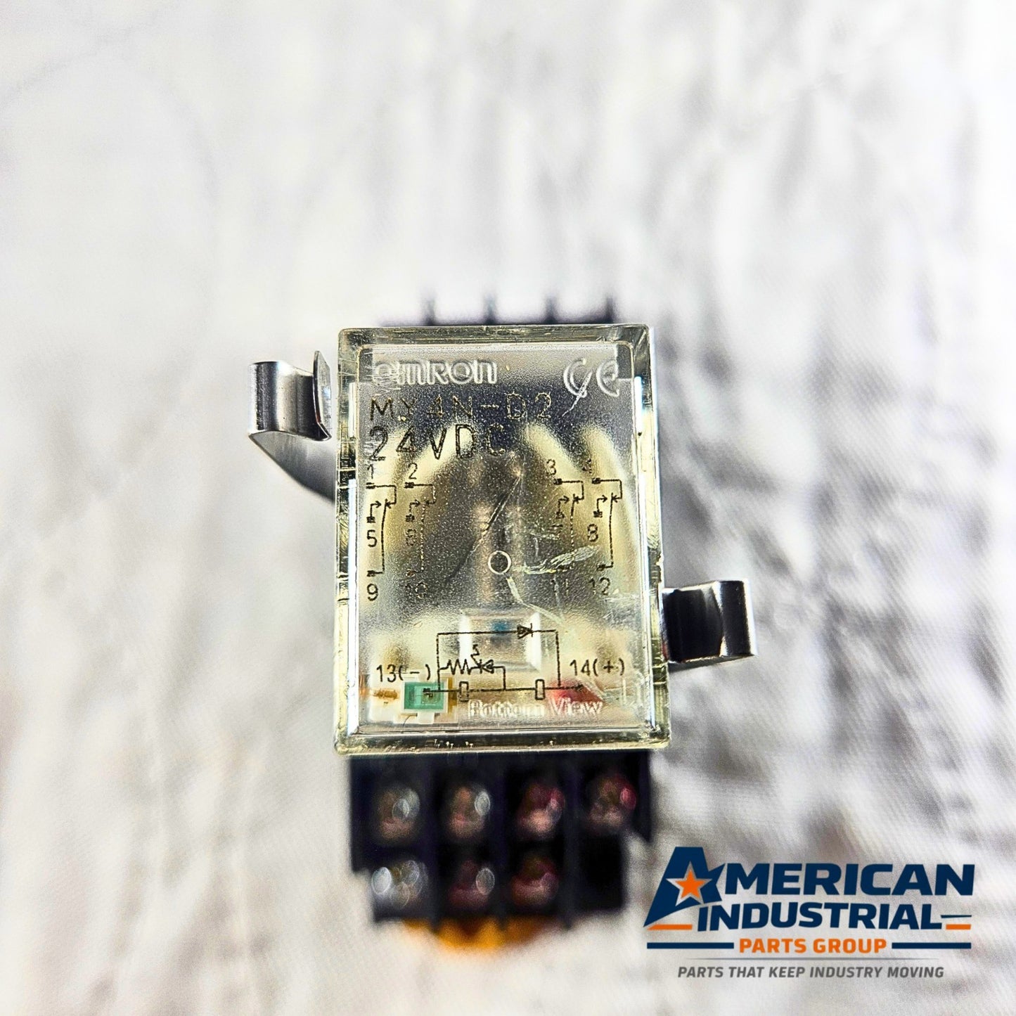 Omron PYXC-A1 industrial relay 5A 250VAC/DC with base for industrial control panels and automation systems