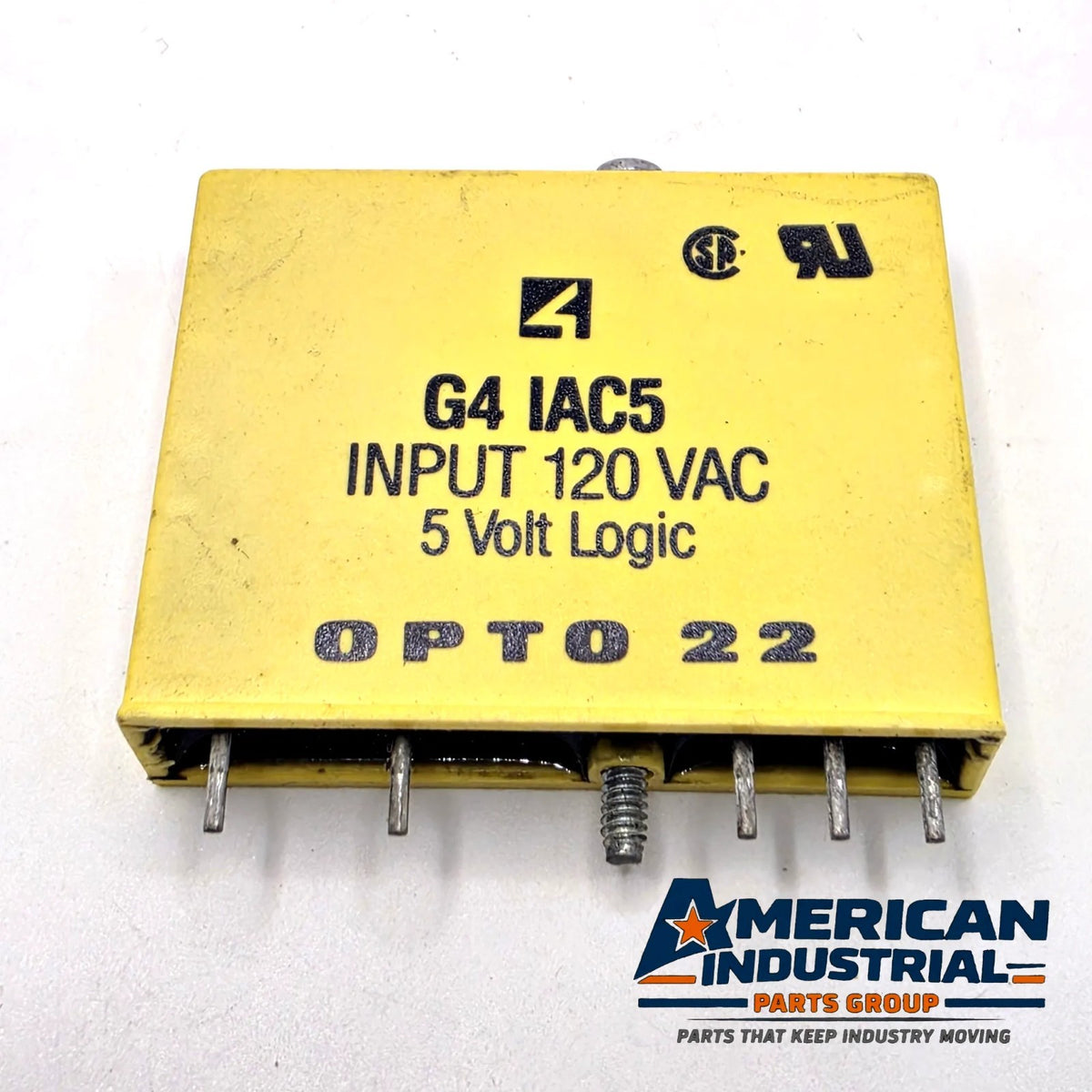 Opto 22 G4IAC5 G4 AC input module 120VAC 5V logic for industrial automation I/O from American Industrial Parts Group