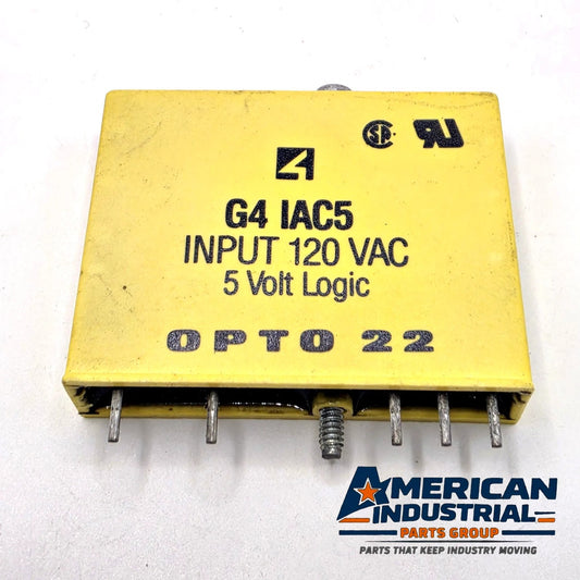 Opto 22 G4IAC5 G4 AC input module 120VAC 5V logic for industrial automation I/O from American Industrial Parts Group