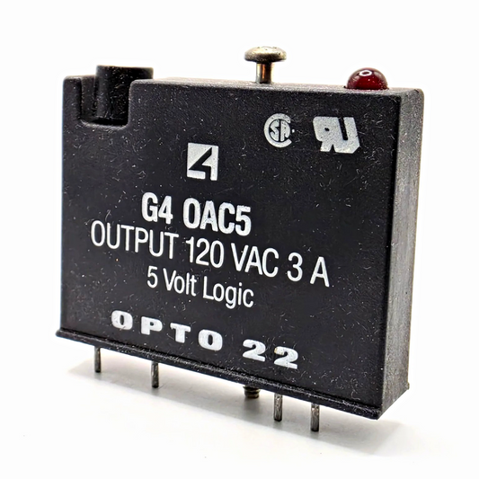 Opto 22 G4OAC5 G4 AC output module 120VAC 3A 5V logic for industrial automation I/O from American Industrial Parts Group