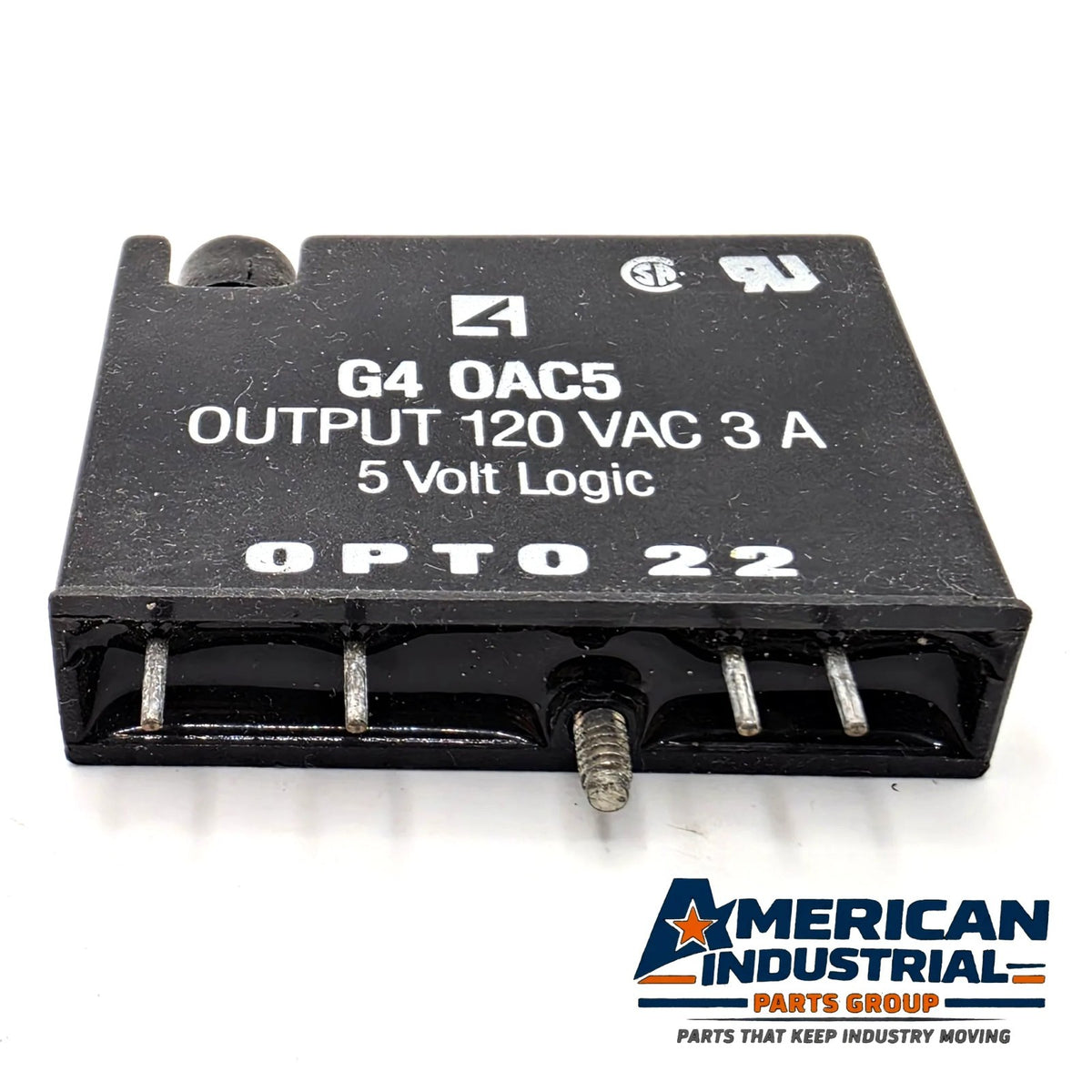 Opto 22 G4OAC5 G4 AC output module 120VAC 3A 5V logic for industrial automation I/O from American Industrial Parts Group