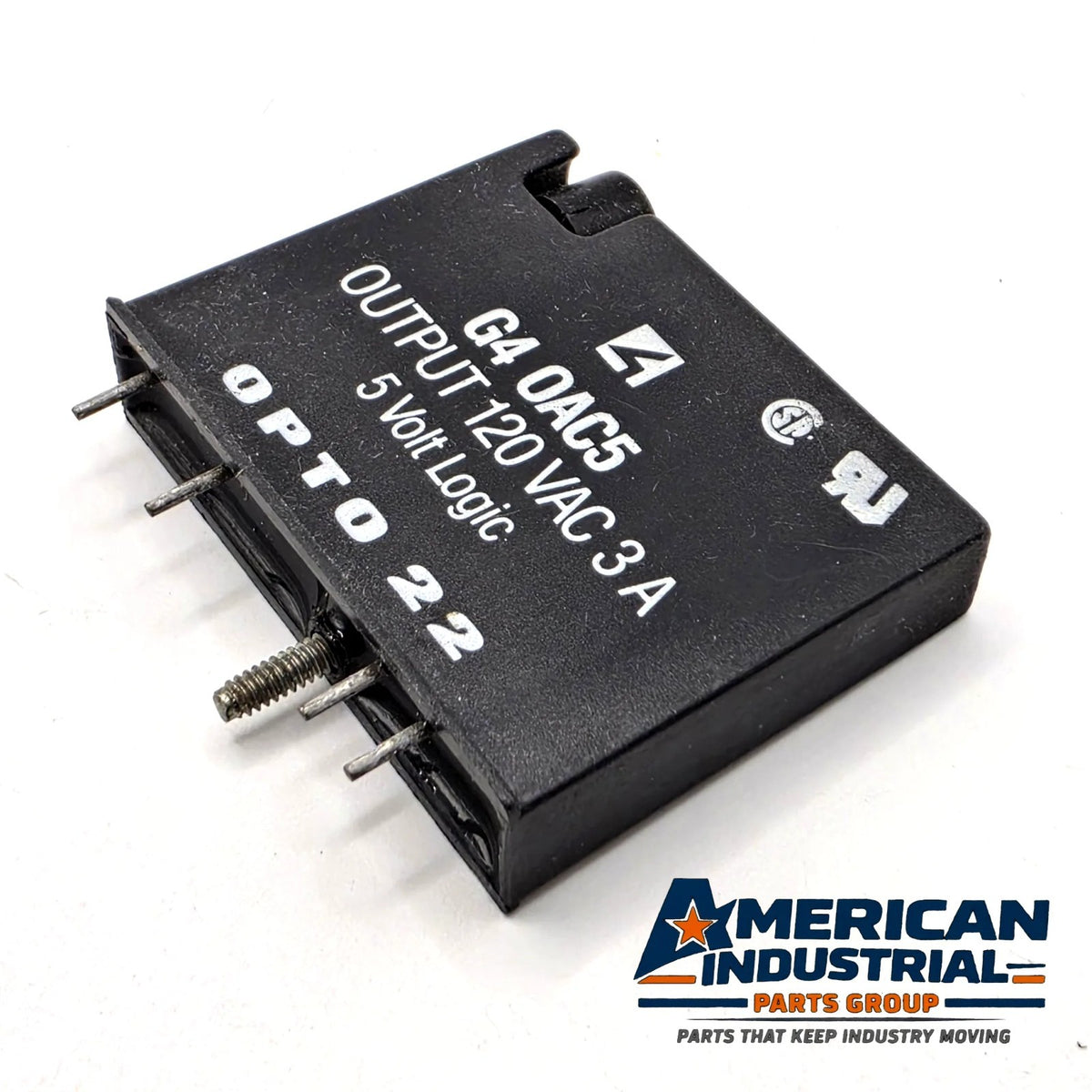 Opto 22 G4OAC5 G4 AC output module 120VAC 3A 5V logic for industrial automation I/O from American Industrial Parts Group
