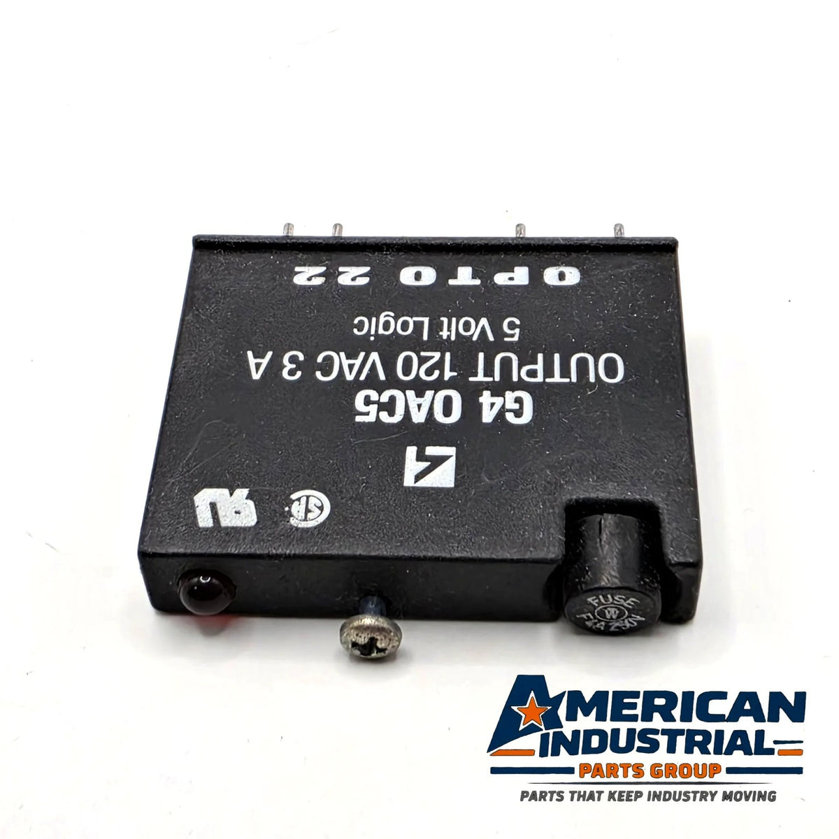 Opto 22 G4OAC5 G4 AC output module 120VAC 3A 5V logic for industrial automation I/O from American Industrial Parts Group