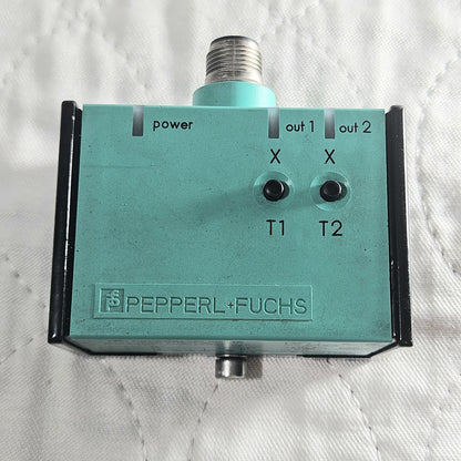 Pepperl and Fuchs INX360D-F99-U2E2-V15 inclination sensor for industrial automation and MRO positioning applications. American Industrial Parts Group.