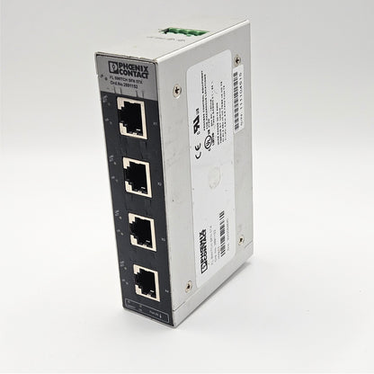 Phoenix Contact FL SFN 5TX ethernet module overview. American Industrial Parts Group.