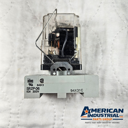 Potter & Brumfield KRPA-11AG-120 relay 120VAC coil 11-pin with base for industrial control panels and automation systems