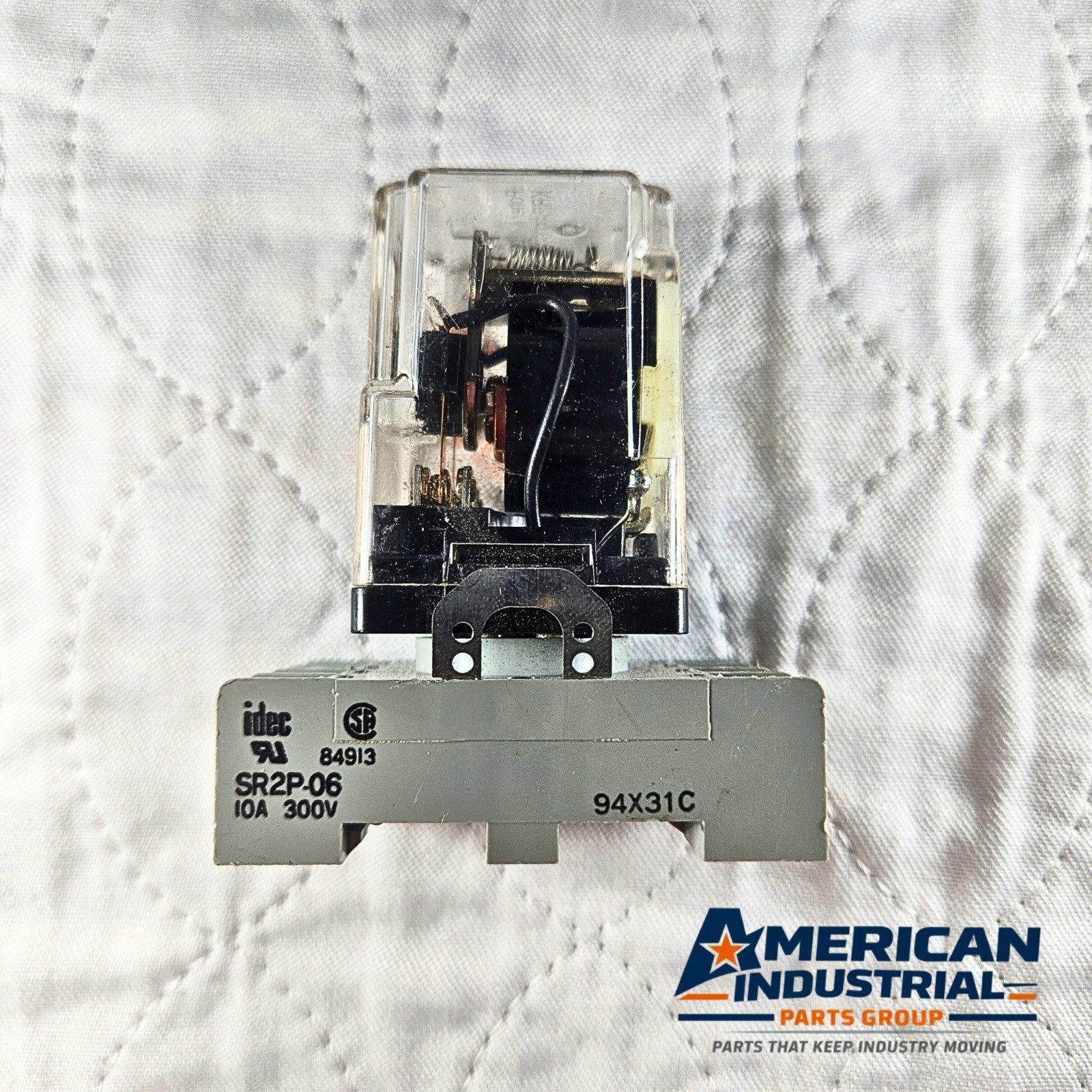 Potter & Brumfield KRPA-11AG-120 relay 120VAC with IDEC SR2P-06 socket for industrial control panels and automation systems