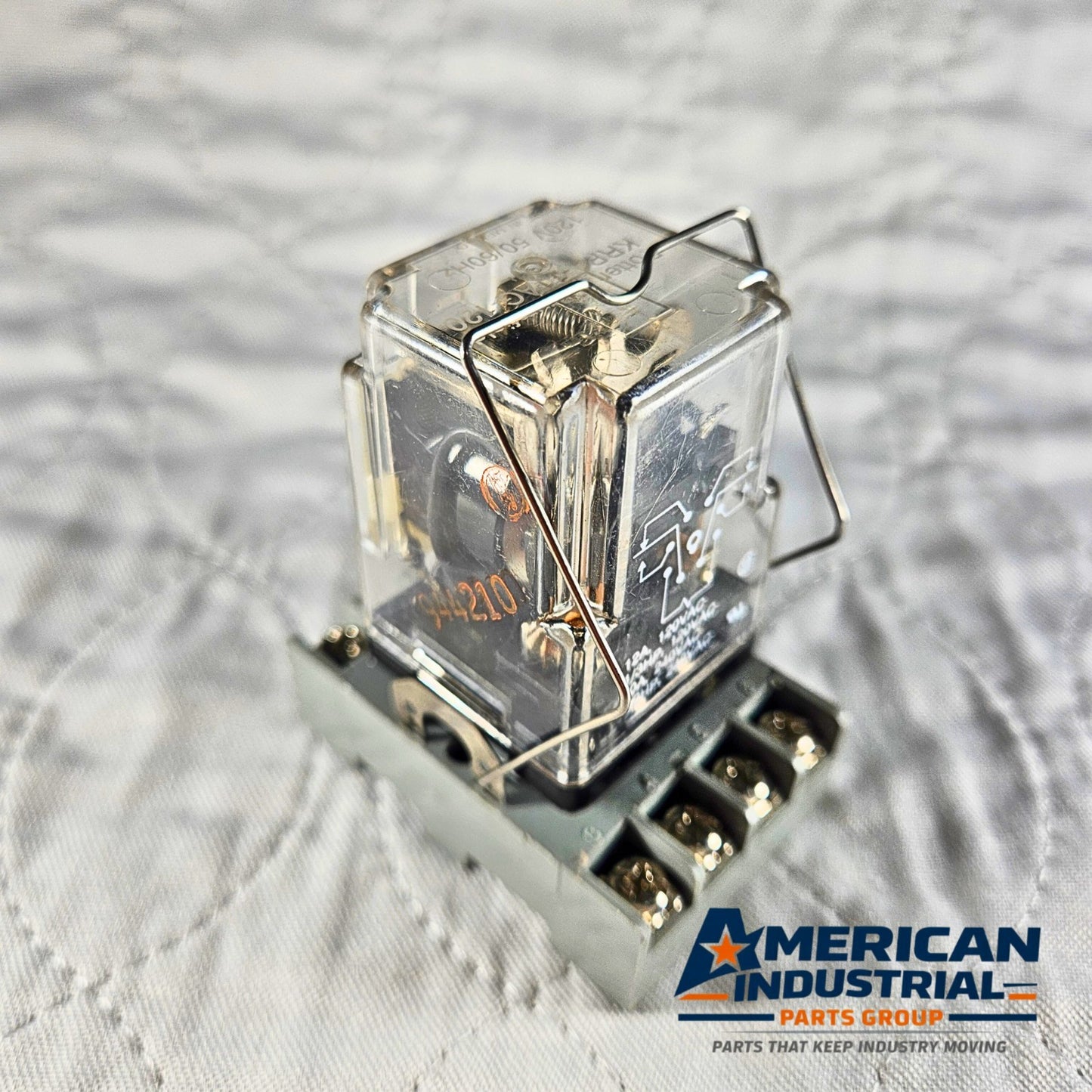 Potter & Brumfield KRPA-11AG-120 relay 120VAC with IDEC SR2P-06 socket for industrial control panels and automation systems