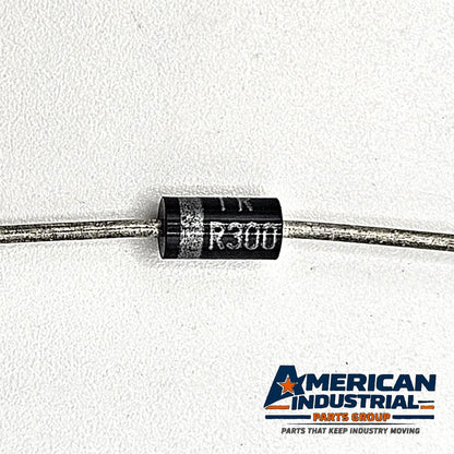 R300 unbranded silicon rectifier diode axial leaded new old stock for vintage electronics repair