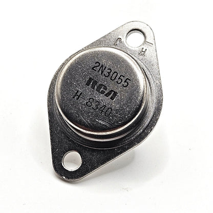 Lot of 10 RCA 2N3055 NPN silicon power transistors TO-3 15A 60V 115W vintage new old stock for amplifier repair