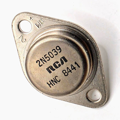RCA 2N5039 NPN power transistor 75V 20A 140W TO-3 from American Industrial Parts Group