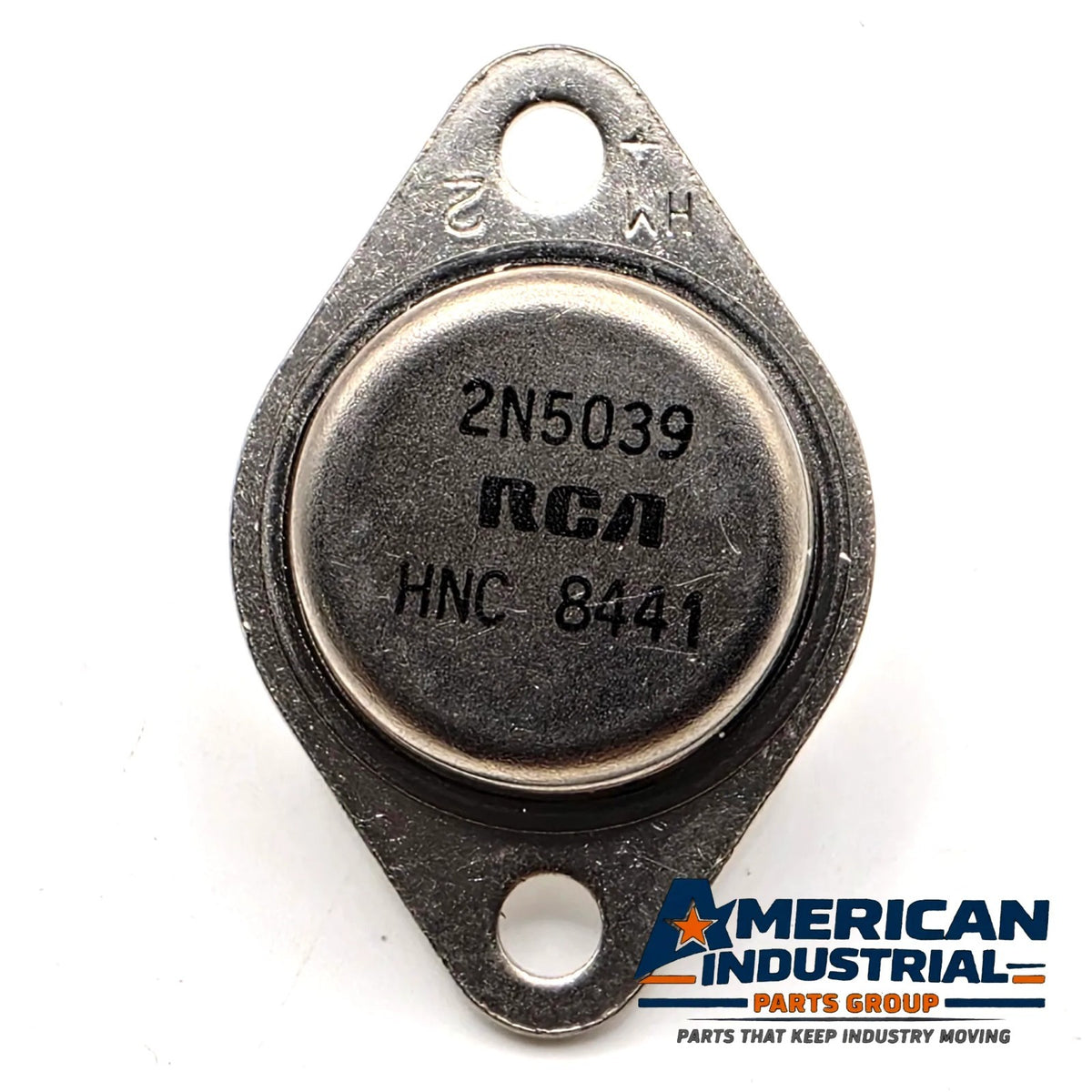 RCA 2N5039 NPN power transistor 75V 20A 140W TO-3 from American Industrial Parts Group