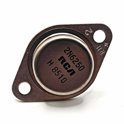 RCA 2N6250 high voltage NPN silicon power transistor TO-3 275V 10A 175W new old stock