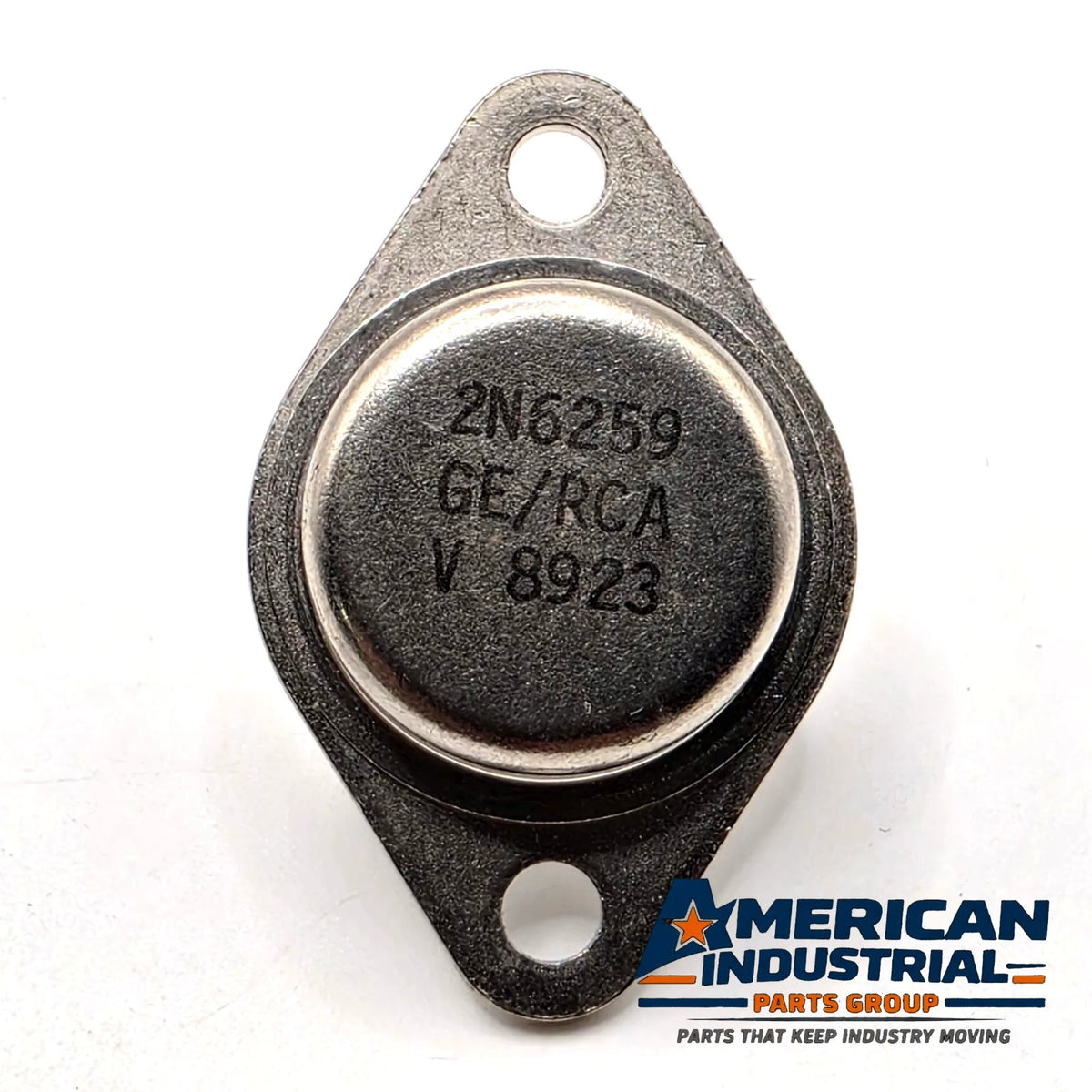 RCA 2N6259 NPN power transistor 150V 16A TO-3 marked GE/RCA from American Industrial Parts Group