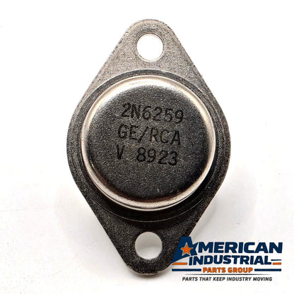 RCA 2N6259 NPN power transistor 150V 16A TO-3 marked GE/RCA from American Industrial Parts Group