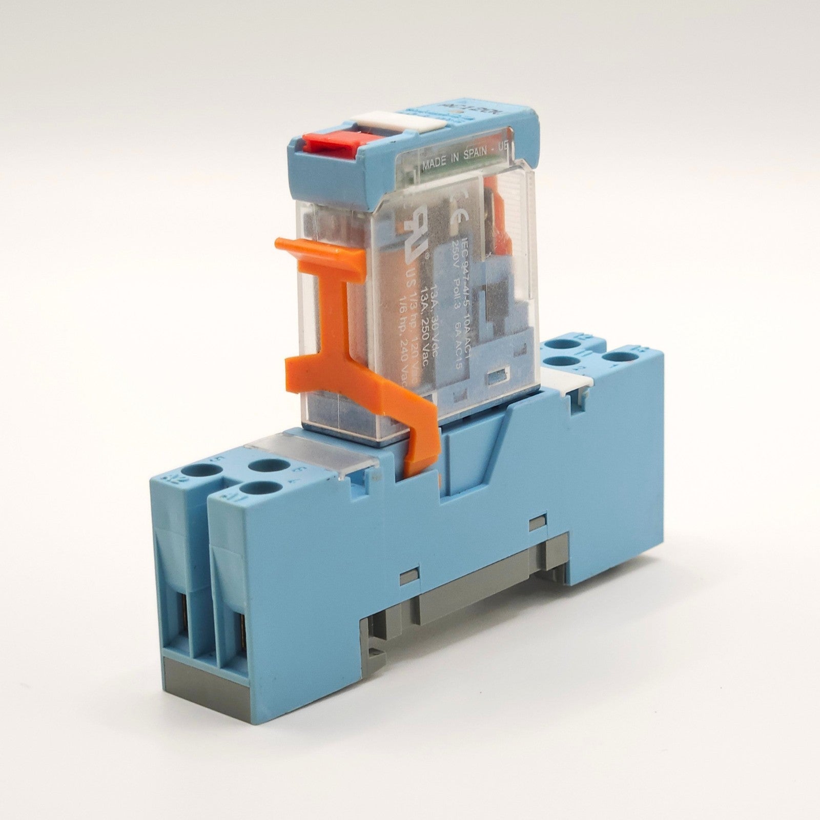 Releco C10-A10X 120VAC plug-in relay with socket interface for industrial control panels and automation systems